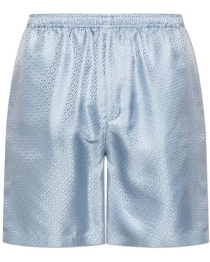 Ferragamo Silk Shorts - Blue