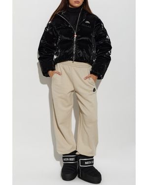 Moose Knuckles Track Pants With Logo Patch - Black