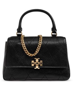 Tory Burch Wallet On Chain 'Charlie' - Black