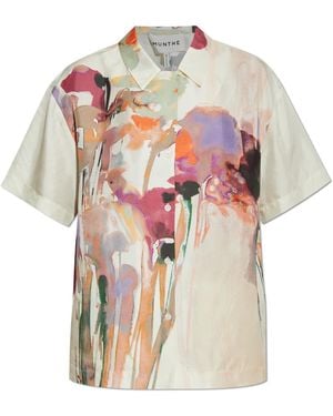 Munthe Silk Shirt 'Piane' - White