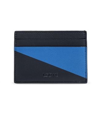 Loewe Leather Card Holder - Blue