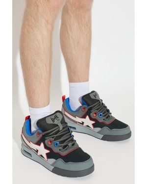 A Bathing Ape Sports Shoes With Logo - White