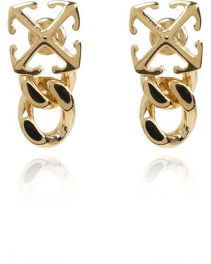Off-White c/o Virgil Abloh Brass Earrings - Metallic