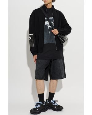 Balenciaga Wool Cardigan - Black