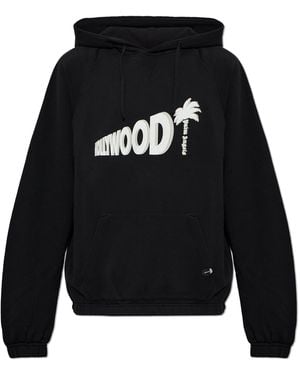 Palm Angels Cotton Printed Sweatshirt - Black