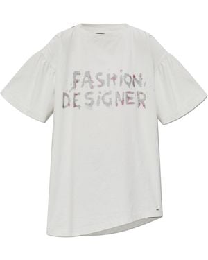 Balenciaga T-Shirt With Pattern - White