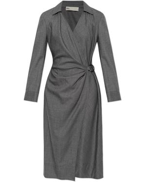 Tory Burch Dress With Wrap Fastening - Grey
