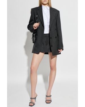 Alexander Wang Woolen Skirt-Shorts - Black