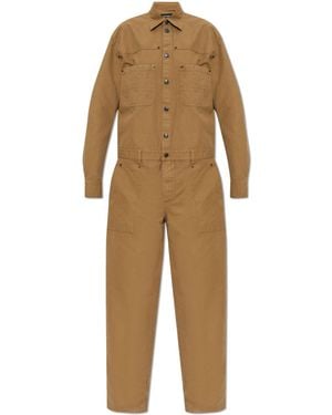 DSquared² Cotton Jumpsuit - Natural