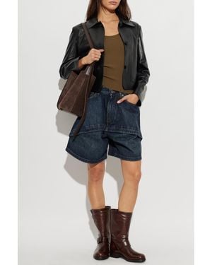 Arma Leather Jacket 'Nos Emy' - Blue