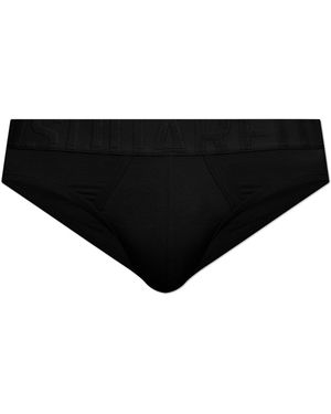 DSquared² Logo Briefs - Black