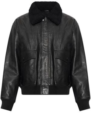 A.P.C. Leather Jacket 'Charies' - Black