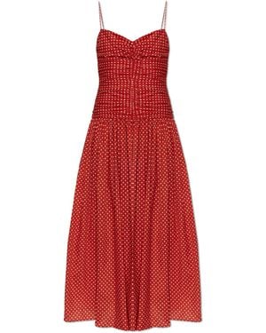 Matteau Dress With Polka Dot Pattern - Red