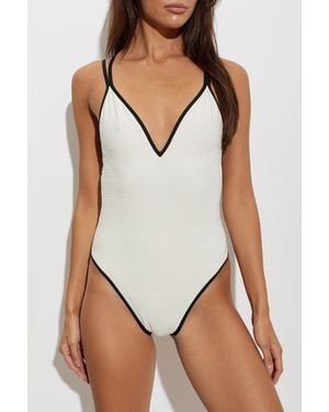 Balmain One-Piece Swimsuit - White