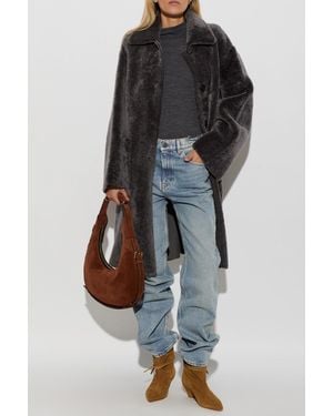 Arma Reversible Sheepskin Coat 'Zoey' - Black