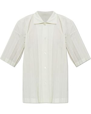 Homme Plissé Issey Miyake Pleated Shirt - White