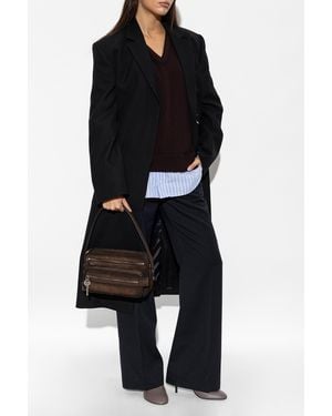 Acne Studios Wool V-Neck Sweater - Black