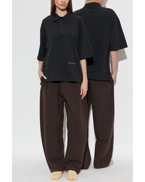 Jacquemus Cotton Polo 'Ruban' - Black
