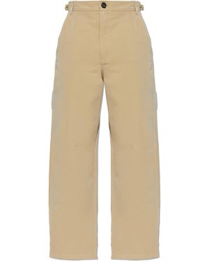 McQueen Wide-Leg Trousers - Natural