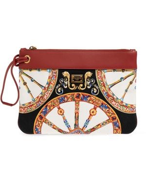 Dolce & Gabbana Cosmetic Bag With 'Carretto' Print - Multicolour