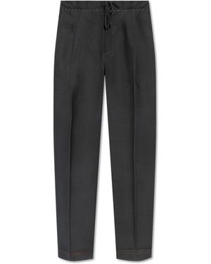 Maison Margiela Creased Trousers - Black
