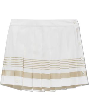 LACOSTE RUNWAY Pleated Skirt - White