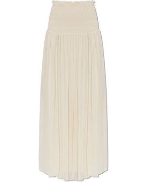 Isabel Marant Silk Skirt "Nerly" - White