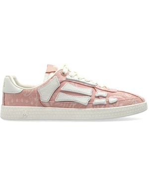 Amiri Sports Shoes "Bandana Denim Pacific Bones" - Pink