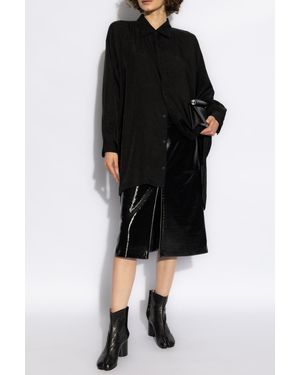 Yohji Yamamoto Crinkled Effect Shirt - Black