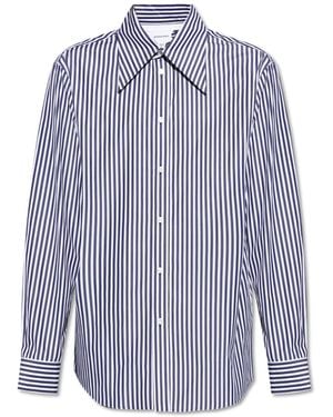 Bottega Veneta Striped Pattern Shirt - Purple