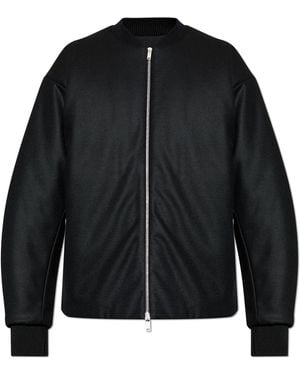 Jil Sander Wool "Bomber" Jacket - Black