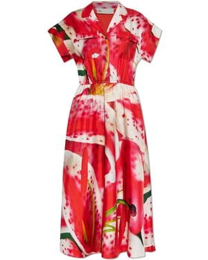 Tory Burch Dress With Print - Red