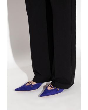 Balenciaga 'M.City' Heeled Slingback Pumps - Black