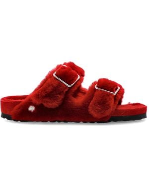 Birkenstock Slippers Arizona Shearling - Red