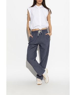 Rethinkit Studios Plaid Patterned Pants - Blue