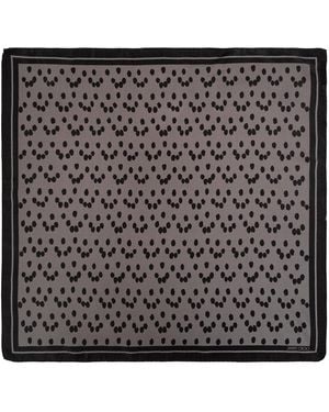 Jimmy Choo Silk Scarf - Black