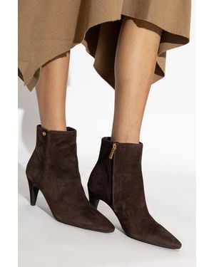 MICHAEL Michael Kors Leather Ankle Boots 'Daniela' - Black