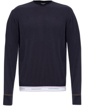 DSquared² T-Shirt From The 'Underwear' Line - Blue