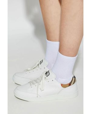 Burberry Leather Sports Shoes - White
