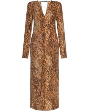 MM6 by Maison Margiela Dress With Print - Brown