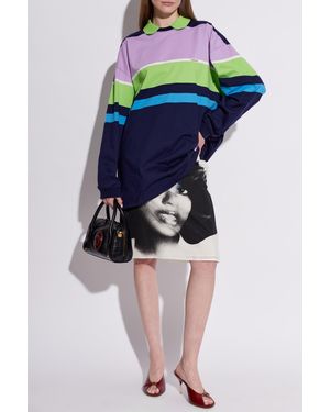 Versace Long Sleeve Polo - Blue