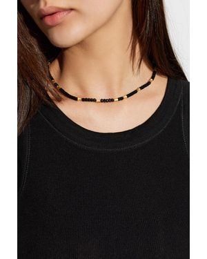 AllSaints Necklace With Natural Stones - Black