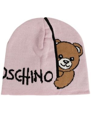 Moschino Cap With Logo - Pink