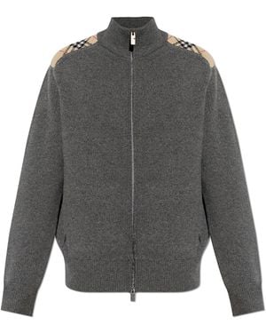 Burberry Wool Cardigan 'Jamie' - Grey