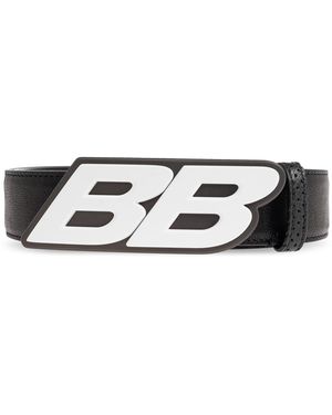 Balenciaga Leather Belt - Black