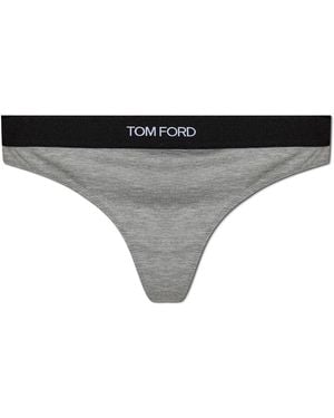 Tom Ford Strings With Logo - Black