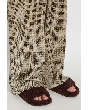 Balenciaga 'Furry' Slippers - Brown