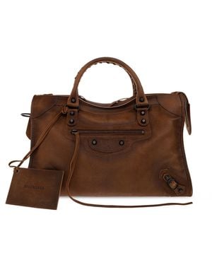Balenciaga 'Le City Medium' Shopper Bag - Brown