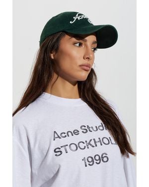 Acne Studios Baseball Cap - White