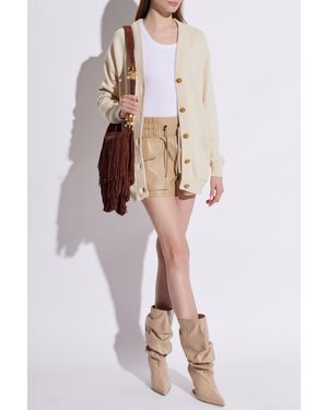 Balmain V-Neck Cardigan - Natural